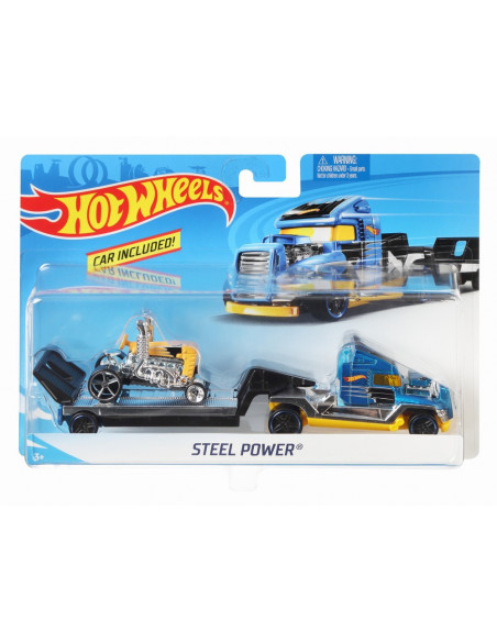Set Camion Si Masina Sport Hot Wheels Steel Power,MTBDW51_CGC18