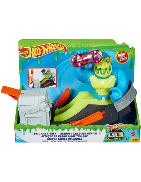 Hot Wheels City Cursa Cu Obstacol Atacul Gorilei,MTFNB05_GTT66