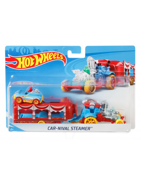 Set Camion Si Masina Sport Hot Wheels Carnival