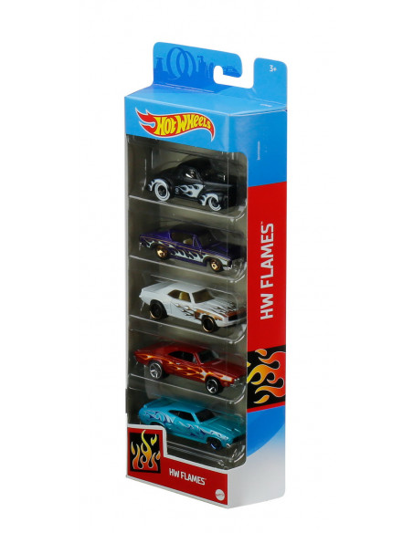 Set 5 Masini Hot Wheels Flames,MT1806_GTN48