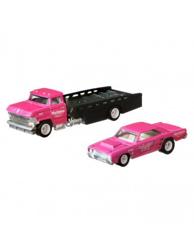 Hot Wheels Transportator Horizon Hauler Cu Masinuta Dodge Dart