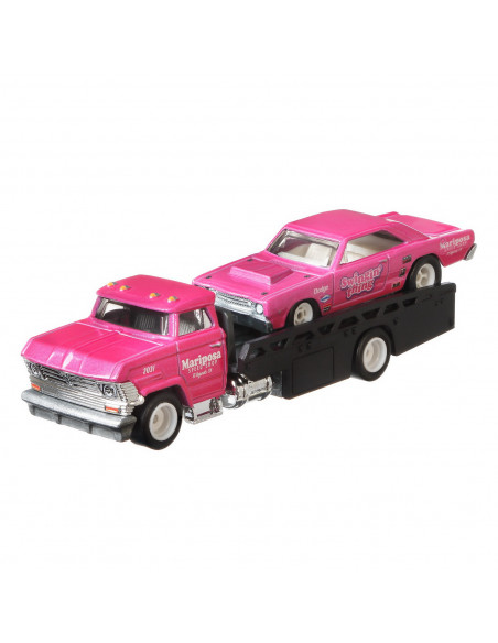 Hot Wheels Transportator Horizon Hauler Cu Masinuta Dodge Dart