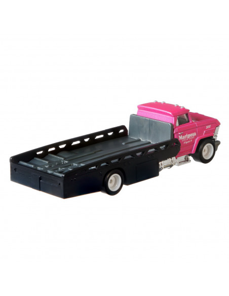 Hot Wheels Transportator Horizon Hauler Cu Masinuta Dodge Dart