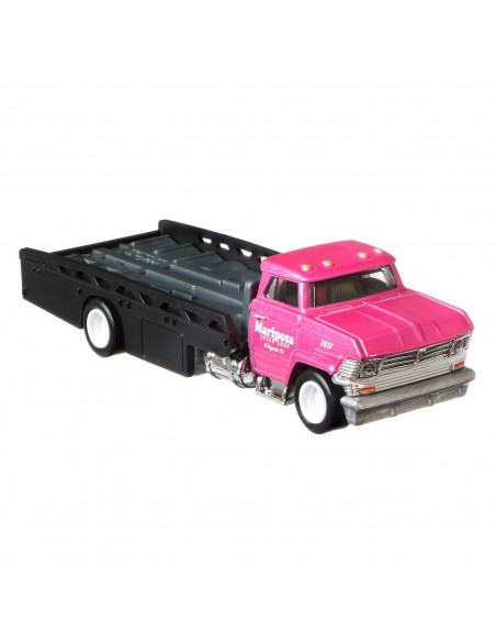 Hot Wheels Transportator Horizon Hauler Cu Masinuta Dodge Dart