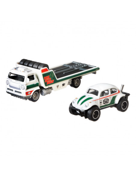 Hot Wheels Transportator Wide Open Cu Masinuta Volkswagen Baja