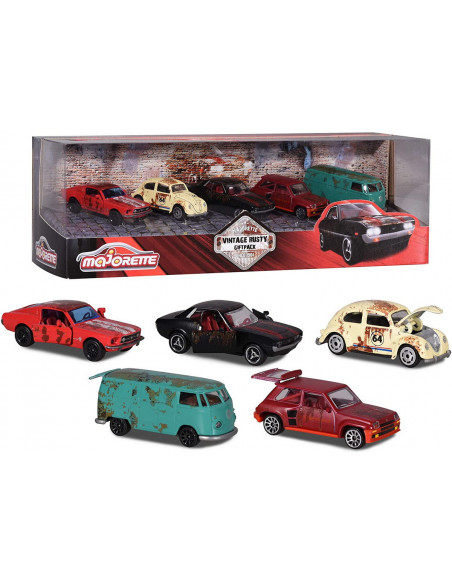 Majorette Set 5 Masinute Vintage Rusty,212052012