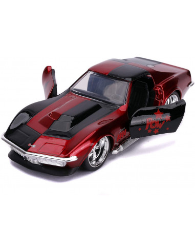 Masina Metalica Harley Quinn 1969 Corvette Stingray Scara 1 La