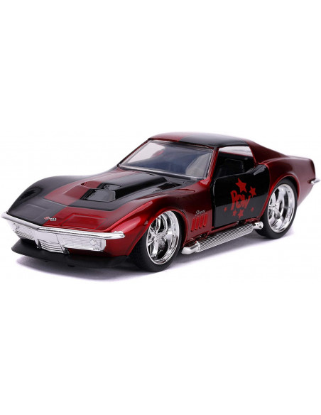 Masina Metalica Harley Quinn 1969 Corvette Stingray Scara 1 La