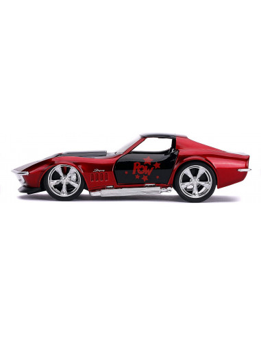 Masina Metalica Harley Quinn 1969 Corvette Stingray Scara 1 La