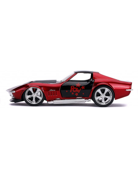 Masina Metalica Harley Quinn 1969 Corvette Stingray Scara 1 La