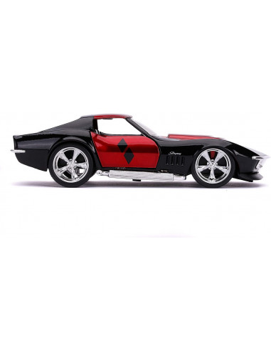 Masina Metalica Harley Quinn 1969 Corvette Stingray Scara 1 La