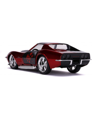 Masina Metalica Harley Quinn 1969 Corvette Stingray Scara 1 La