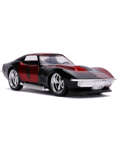 Masina Metalica Harley Quinn 1969 Corvette Stingray Scara 1 La