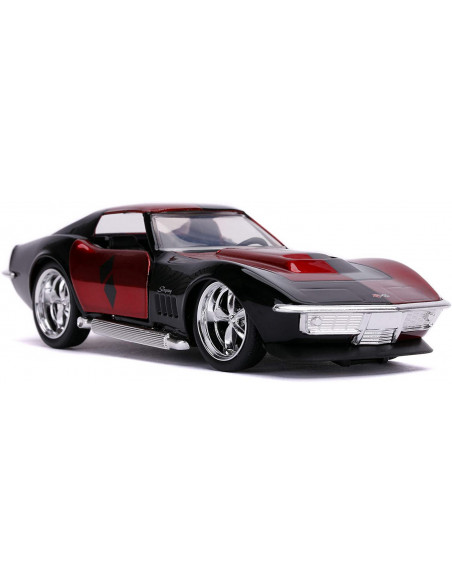 Masina Metalica Harley Quinn 1969 Corvette Stingray Scara 1 La