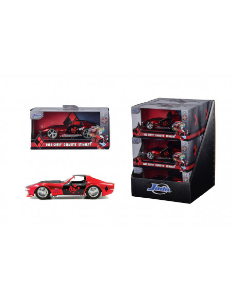 Masina Metalica Harley Quinn 1969 Corvette Stingray Scara 1 La