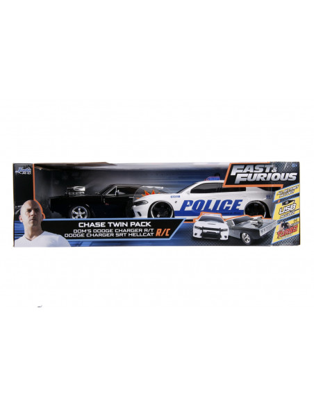 Set Masinute Fast And Furious Rc Toyota Supra&dodge Charger Srt