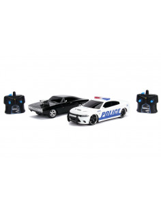 Set Masinute Fast And Furious Rc Toyota Supra&dodge Charger Srt 2