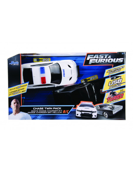 Set Masinute Fast And Furious Rc Toyota Supra&dodge Charger Srt