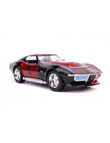Masinuta Din Metal Harley Quinn 1969 Chevy Corvette Scara