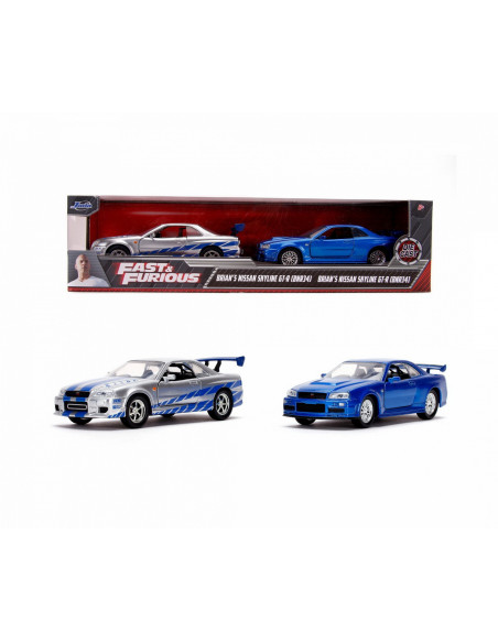 Set Masinute Metalice Fast & Furious Brian's Nissan Skyline
