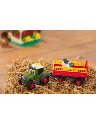 Tractoras Cu Remorca Pentru Animale Cu Figurina Vacuta,204115001