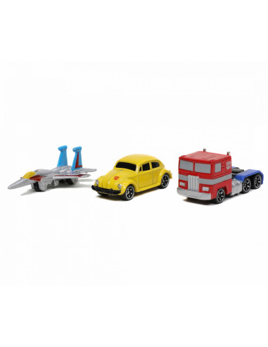 Transformers Set 3 Nano Masinute Metalice 4cm,253111005