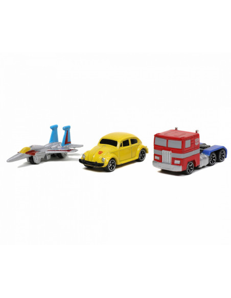 Transformers Set 3 Nano Masinute Metalice 4cm,253111005