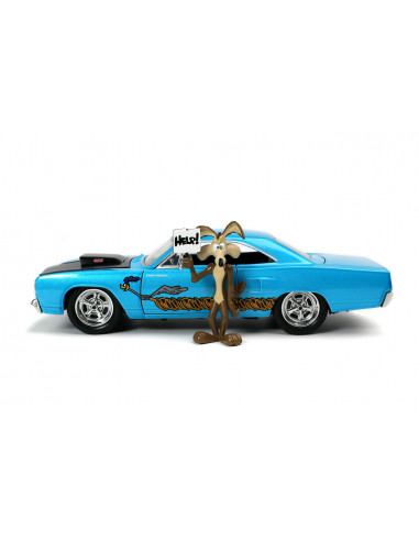 Looney Tunes Road Runner Set Masinuta Metalica 1970 Plymouth