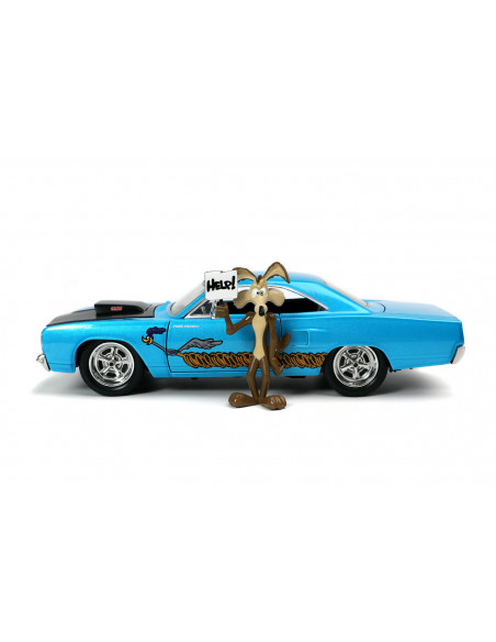 Looney Tunes Road Runner Set Masinuta Metalica 1970 Plymouth