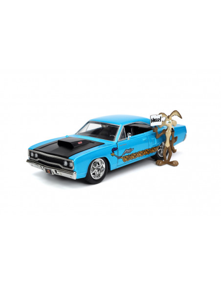 Looney Tunes Road Runner Set Masinuta Metalica 1970 Plymouth