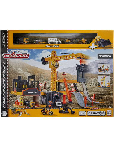 Majorette Pista Creatix Construction 5 Masinute Volvo,212050032