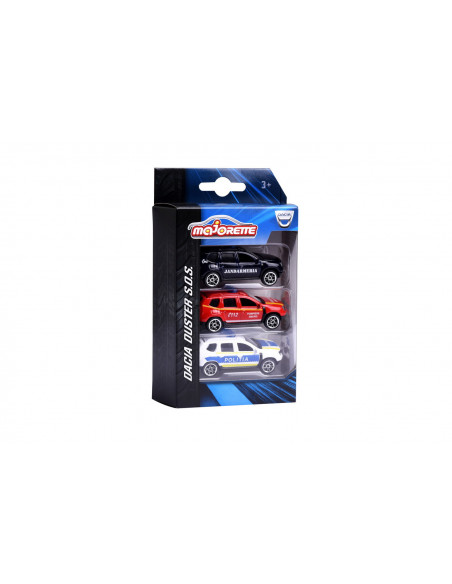 Majorette Set 3 Dacia Duster Metal 7.5cm,212057262SRO