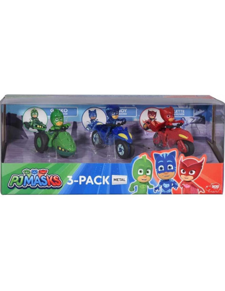 Eroi In Pijamale Set 3 Motociclete Cu Figurina Scara