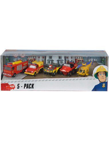 Pompierul Sam Set 5 Vehicule Scara 1:64,203094002