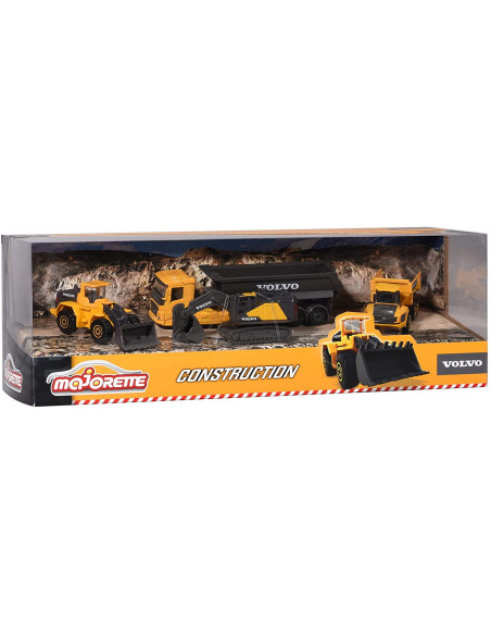 Majorette Set 4 Masinute Metalice Volvo 7.5cm,212057287