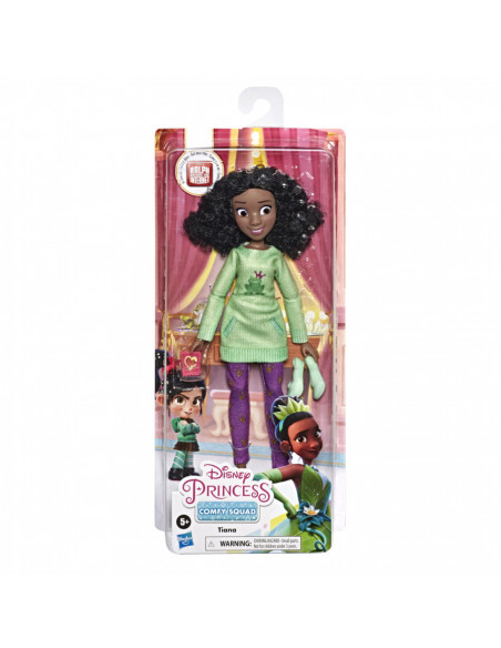 Papusa Printesa Tiana Colectia Comfy Squad,E8393_E8403