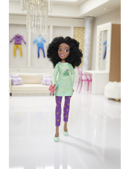 Papusa Printesa Tiana Colectia Comfy Squad,E8393_E8403