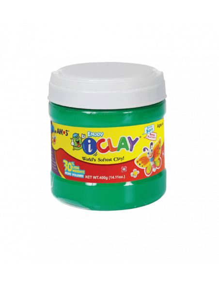 Plastilina Amos iClay 400 g, verde Plastilina Amos iClay 400 g, verde
