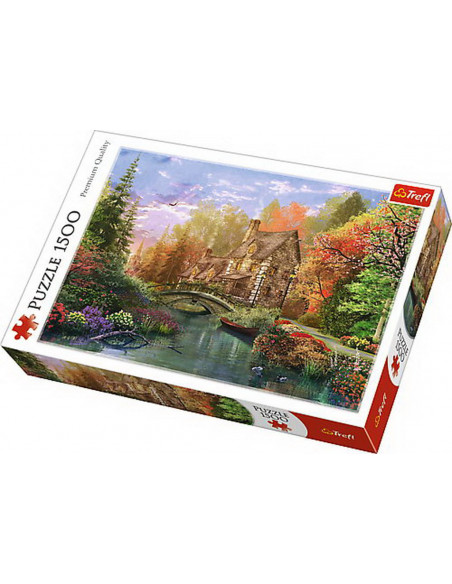 Puzzle Trefl 1500 Casuta De Langa Lac,26136