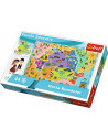 Puzzle Trefl Educational Cu Harta Romaniei,15543