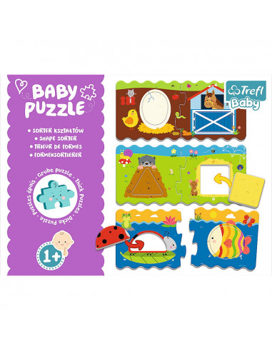 Puzzle Trefl Baby Clasic Sorteaza Formele 12 Piese,36078