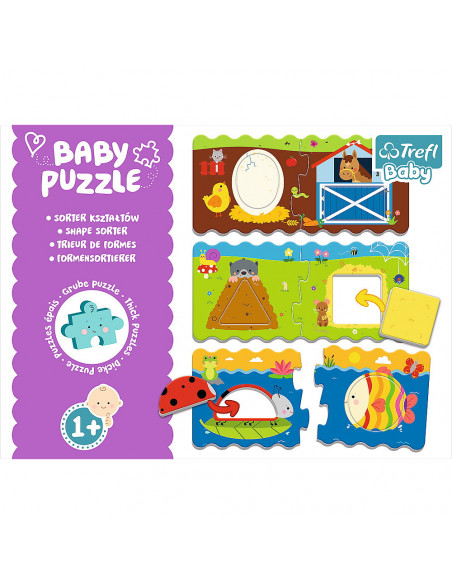 Puzzle Trefl Baby Clasic Sorteaza Formele 12 Piese,36078