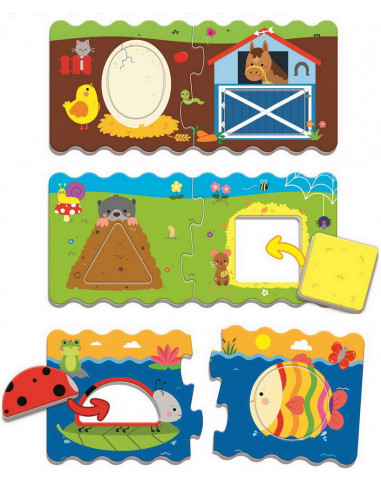 Puzzle Trefl Baby Clasic Sorteaza Formele 12 Piese,36078