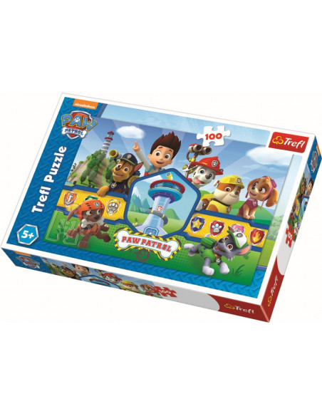 Puzzle Trefl 100 Eroii Patrulei Catelusilor,16351