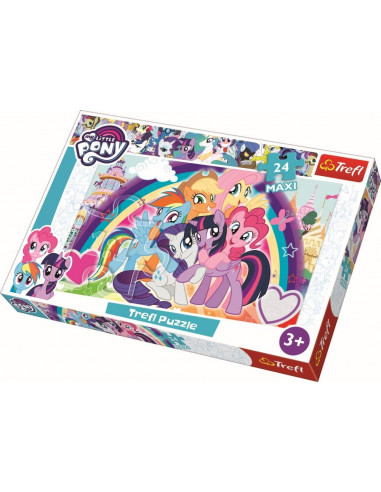 Puzzle Trefl 24 Maxi Ponei Fericiti,14269