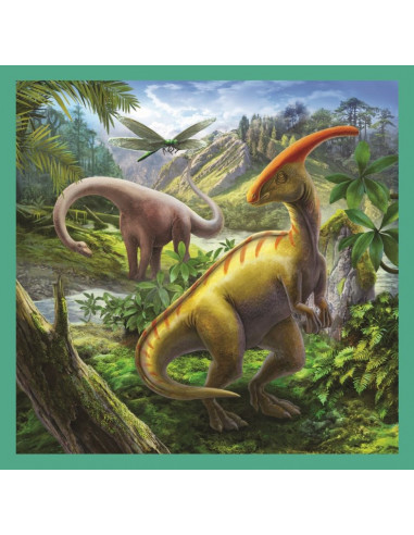 Puzzle Trefl 3in1 Lumea Extraordinara A Dinozaurilor,34837