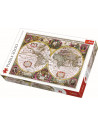 Puzzle Trefl 2000 Harta Noua A Mapamondului,27095