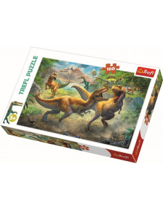 Puzzle Trefl 160 Tyrannosauri In Lupta,15360