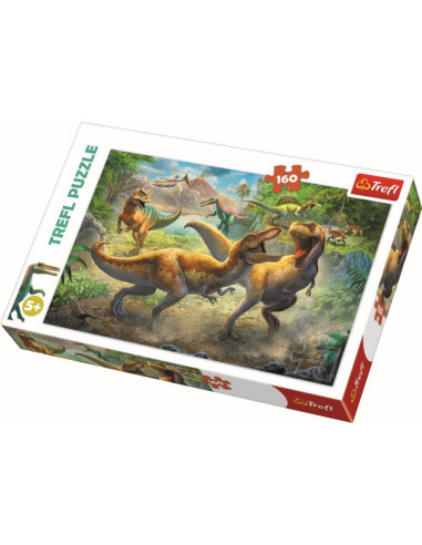 Puzzle Trefl 160 Tyrannosauri In Lupta,15360