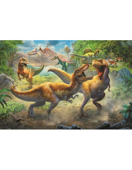 Puzzle Trefl 160 Tyrannosauri In Lupta,15360